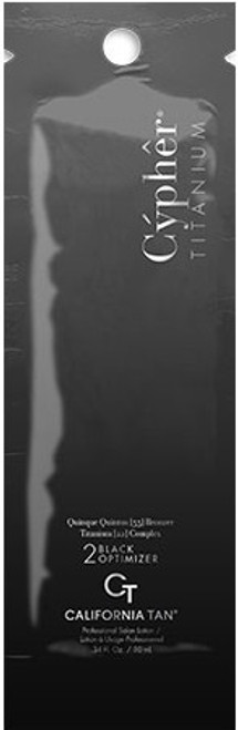 California Tan Cypher Black Optimizer Step 2 Bronzer Tanning Lotion Sample Packet California Tan Cypher Black Optimizer Step 2 Bronzer Tanning Lotion Sample Packet