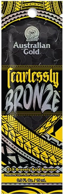 Australian Gold Fearlessly Bronze 25X Bravely Bold Bronzer Tanning Lotion Sample Packet Australian Gold Fearlessly Bronze 25X Bravely Bold Bronzer Tanning Lotion Sample Packet