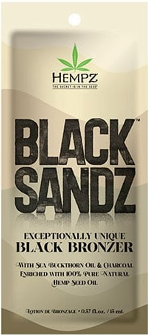 Hempz Black Sandz Exceptionally Unique Black Bronzer Tanning Lotion Sample Packet