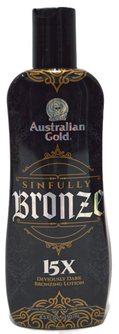Australian Gold Sinfully Bronze 15X Deviously Dark Bronzing Tanning Lotion