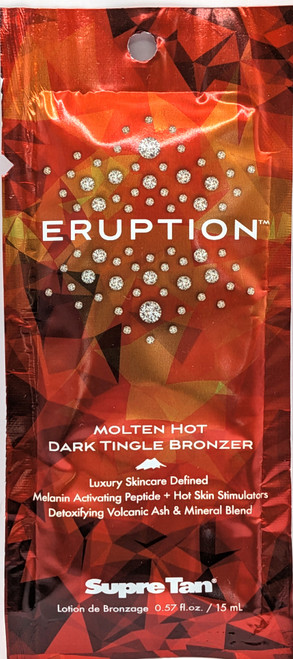 Supre Eruption Molten Hot Dark Tingle Bronzer Tanning Lotion Sample