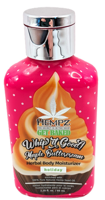 Hempz Get Baked Whip It Good Maple Buttercream Herbal Body Moisturizer Holiday Edition