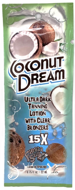 Fiesta Sun Coconut Dream 15X Clear Bronzer Tanning Sample Packet