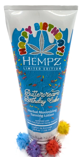 Hempz Buttercream Birthday Cake Herbal Maximizing Tanning Lotion