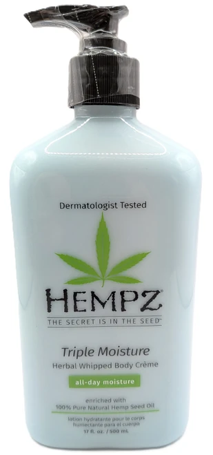 Hempz Triple Moisture Herbal Whipped Body Creme Moisturizer