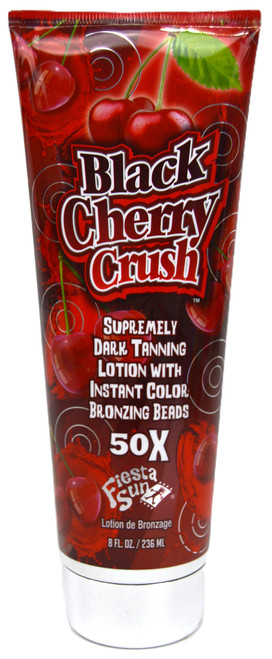 Fiesta Sun Black Cherry Crush 50X Supremely Dark with Bronzing Beads Tanning Lotion