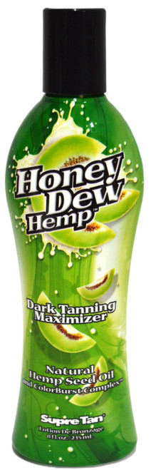 Supre Tan Honey Dew Hemp Dark Tanning Maximizer Organic Hemp Seed Oil Tanning Lotion