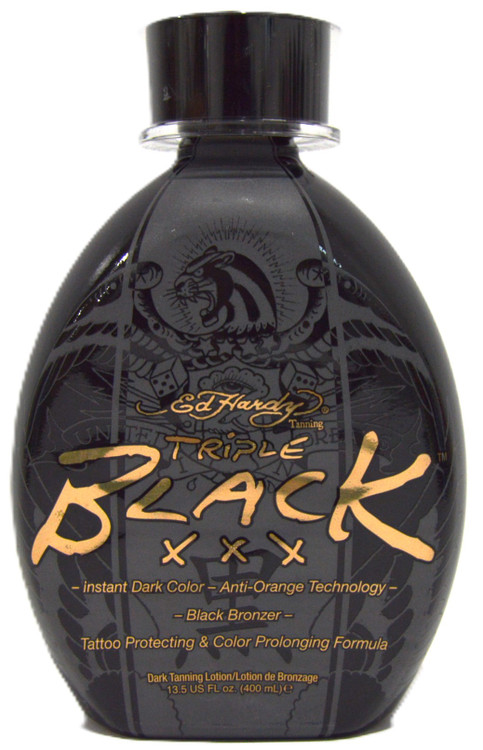 Ed Hardy Triple Black XXX Skin Firming Black Bronzer Tanning