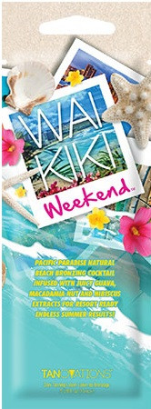 Tanovations WAIKIKI WEEKEND Natural Bronzing Tanning SAMPLE PACKET