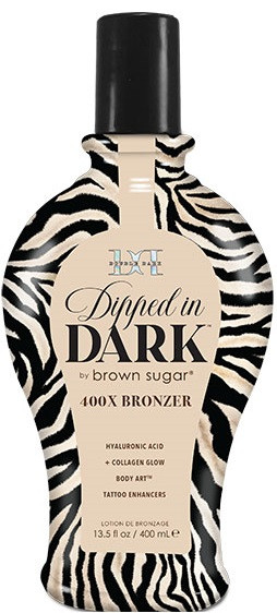 Brown Sugar Double Dark Dipped in Dark 400X Bronzer Tanning Lotion