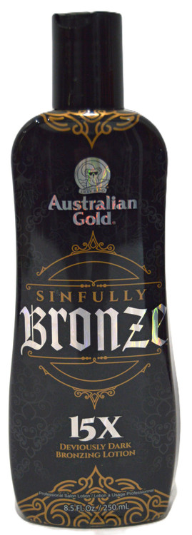 Australian Gold Sinfully Bronze 15X Dark Bronzing Tanning Lotion