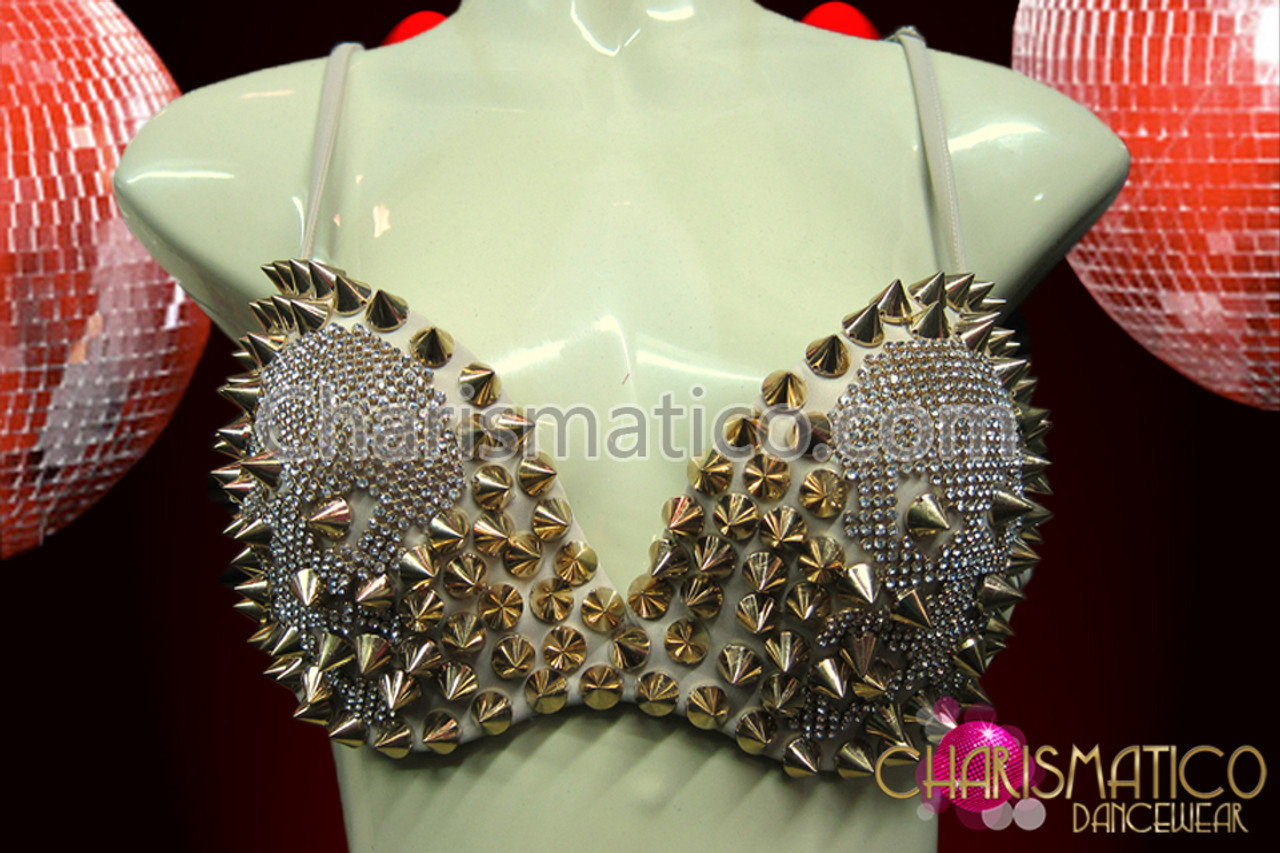 Gold Studded Bra