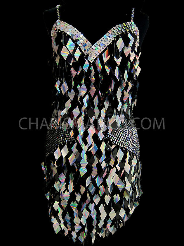 Figure-Flattering Black And Silver 