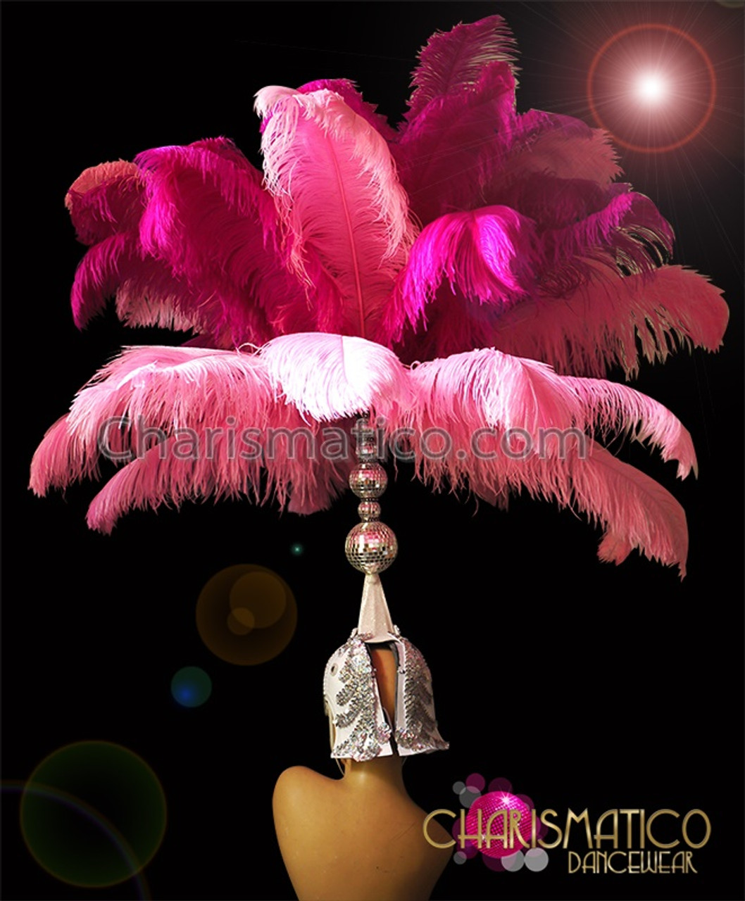 Exotic Showgirl Silver And Rhinestone Embellished Multi