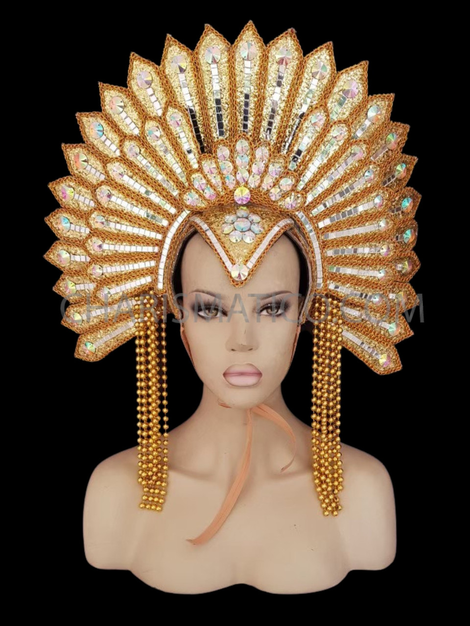 Gold headdress clearance