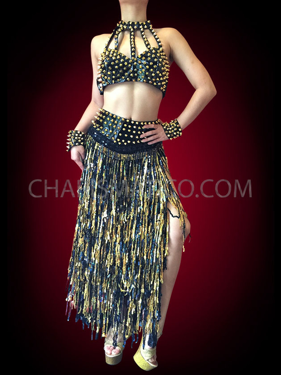 Belly Dance Tribal Bra with Spikes | SPIKE IT UP