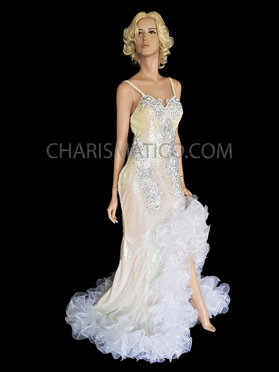 パーティードレス Sequins with Crystal Embroidered Dress DS0141-