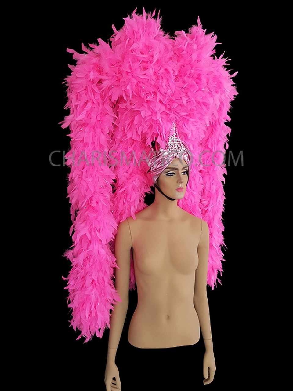 Fuchsia Feather Boa for Woman