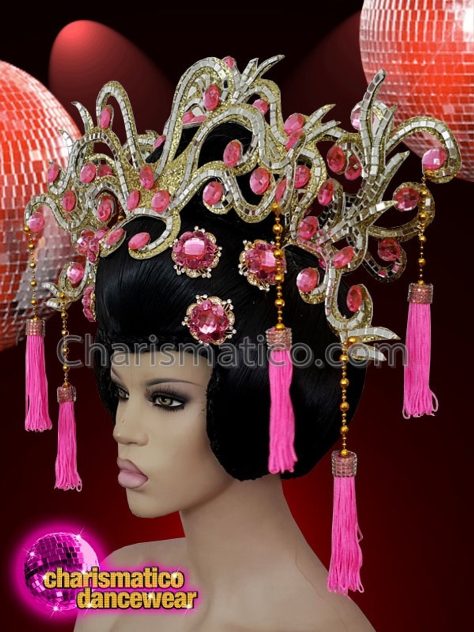 beads ribbon head dress 【chanuel】 Tadashi Shoji Boat Neck 3/4 Sleeve Sequin Lace Illusion