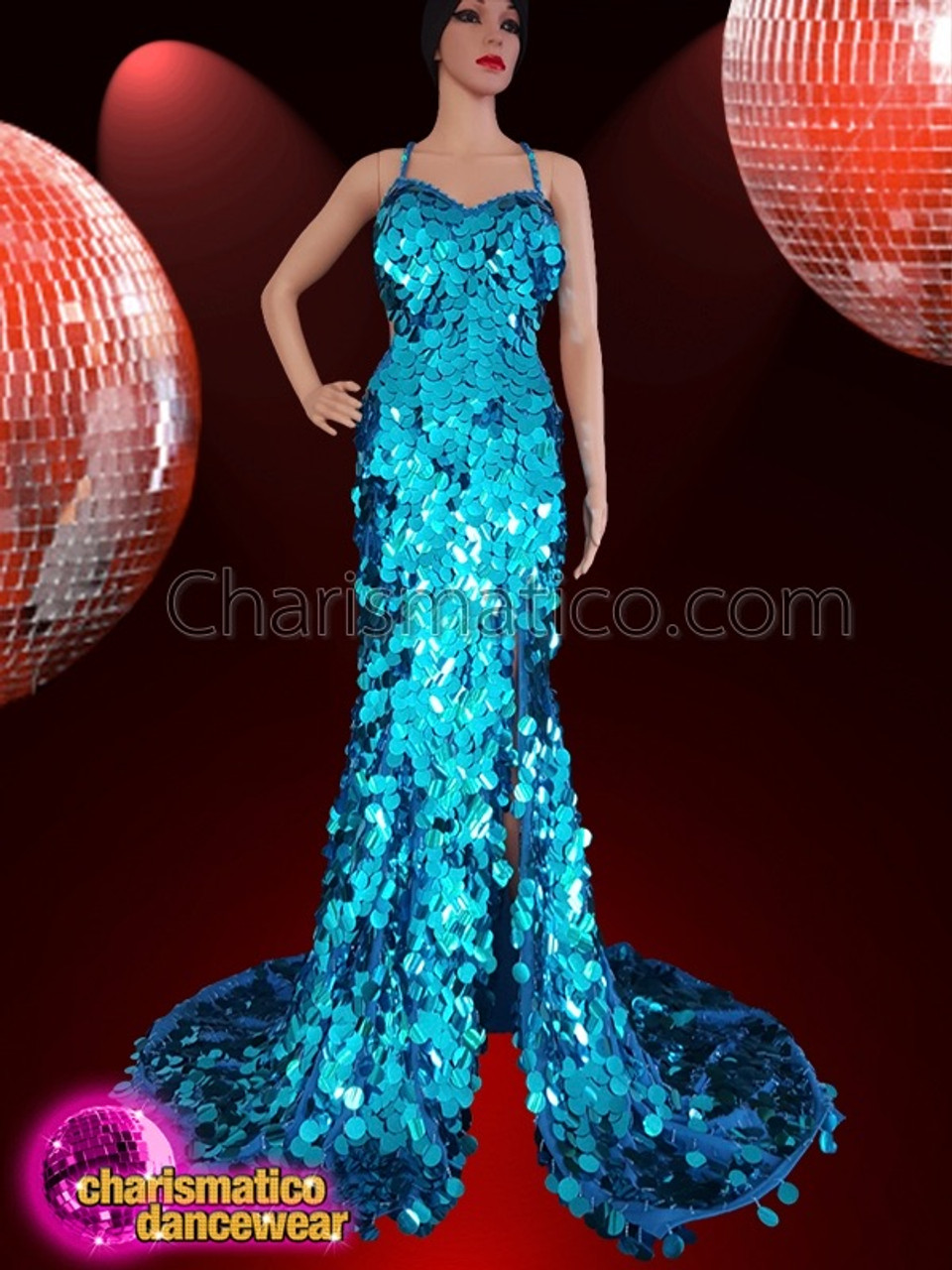 floor length sequin gown