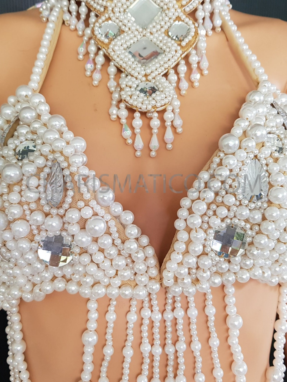 Dazzle In With Two Piece Set With Pearl Stone