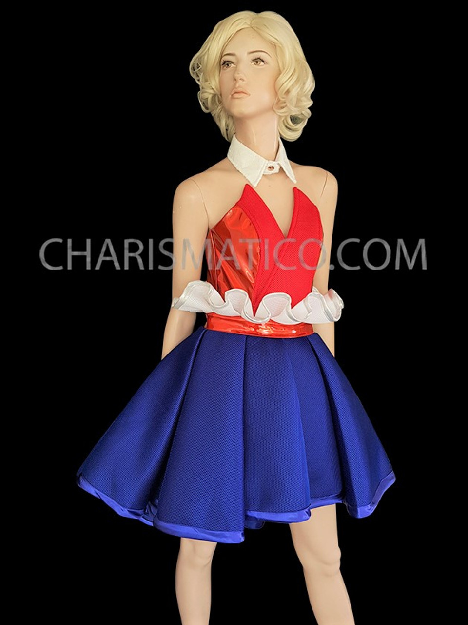 Independence Day Blue Red And White Special Dress