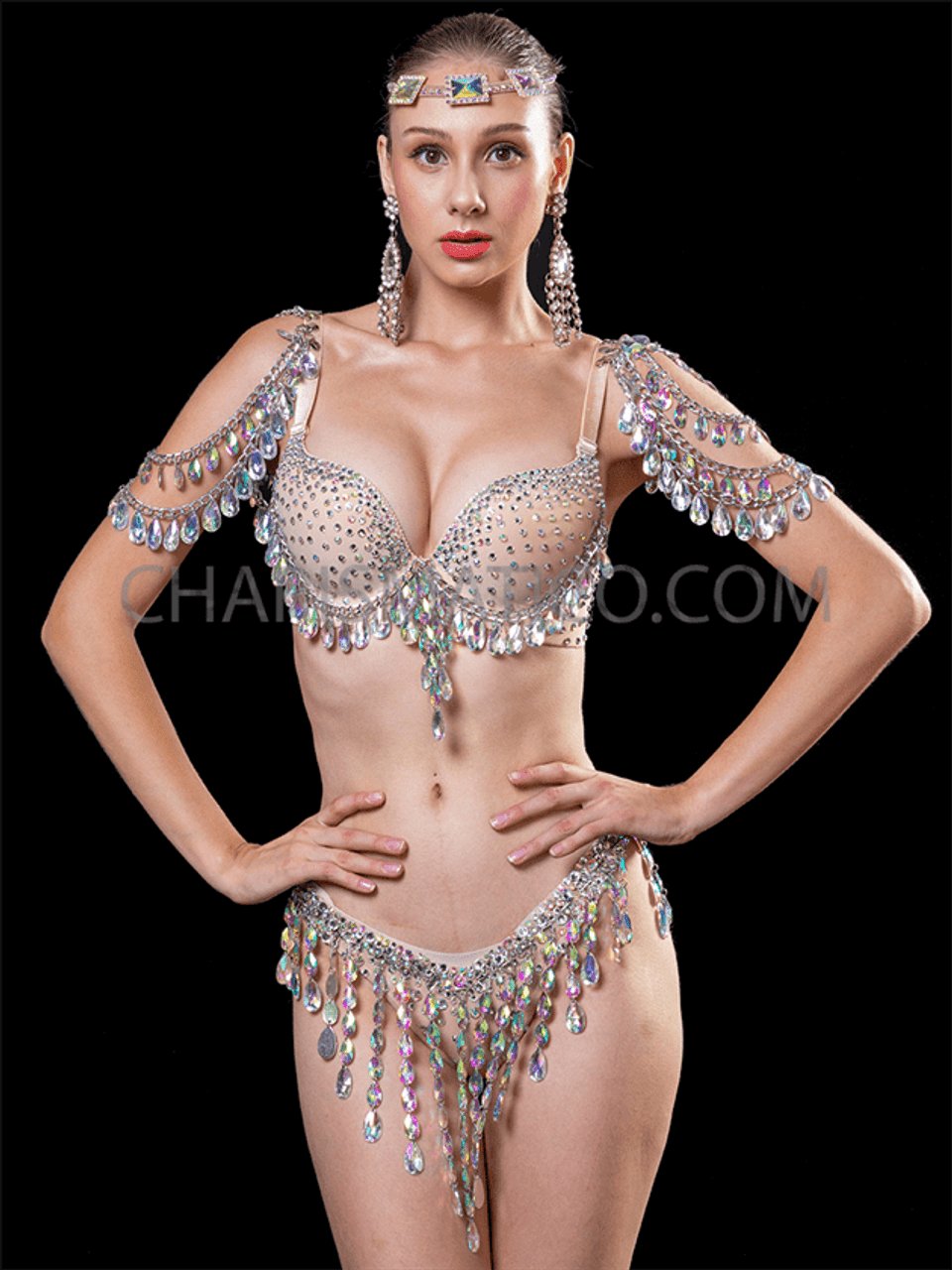 Sparkling Sexy Crystal Bra and G-String Set