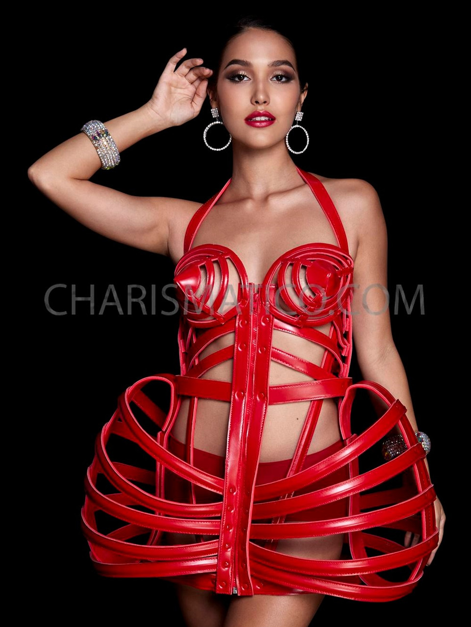 Red Corset Costume - Adult S/M : : Clothing, Shoes & Accessories