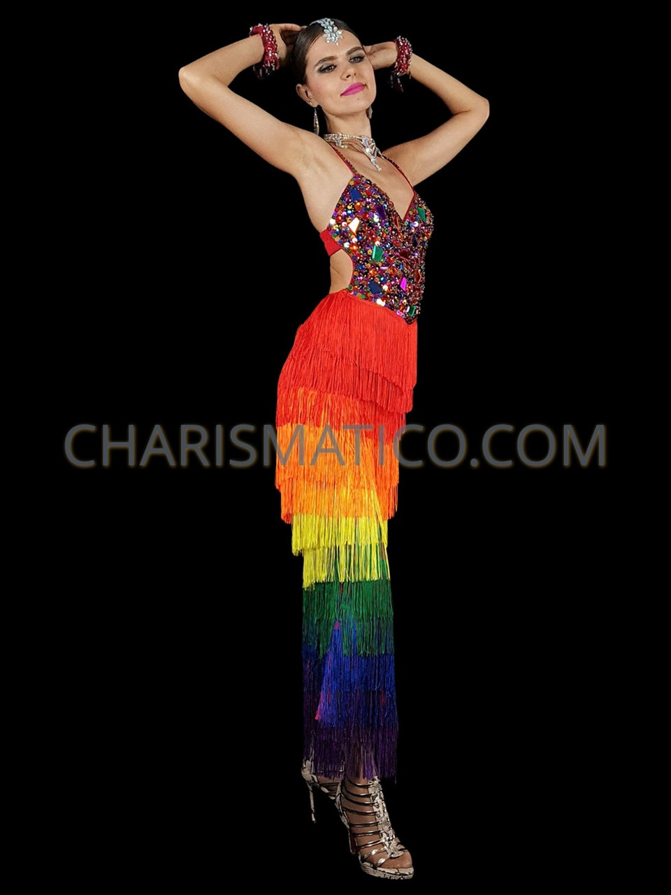 Latin Fringe and Salsa Dance Pants 