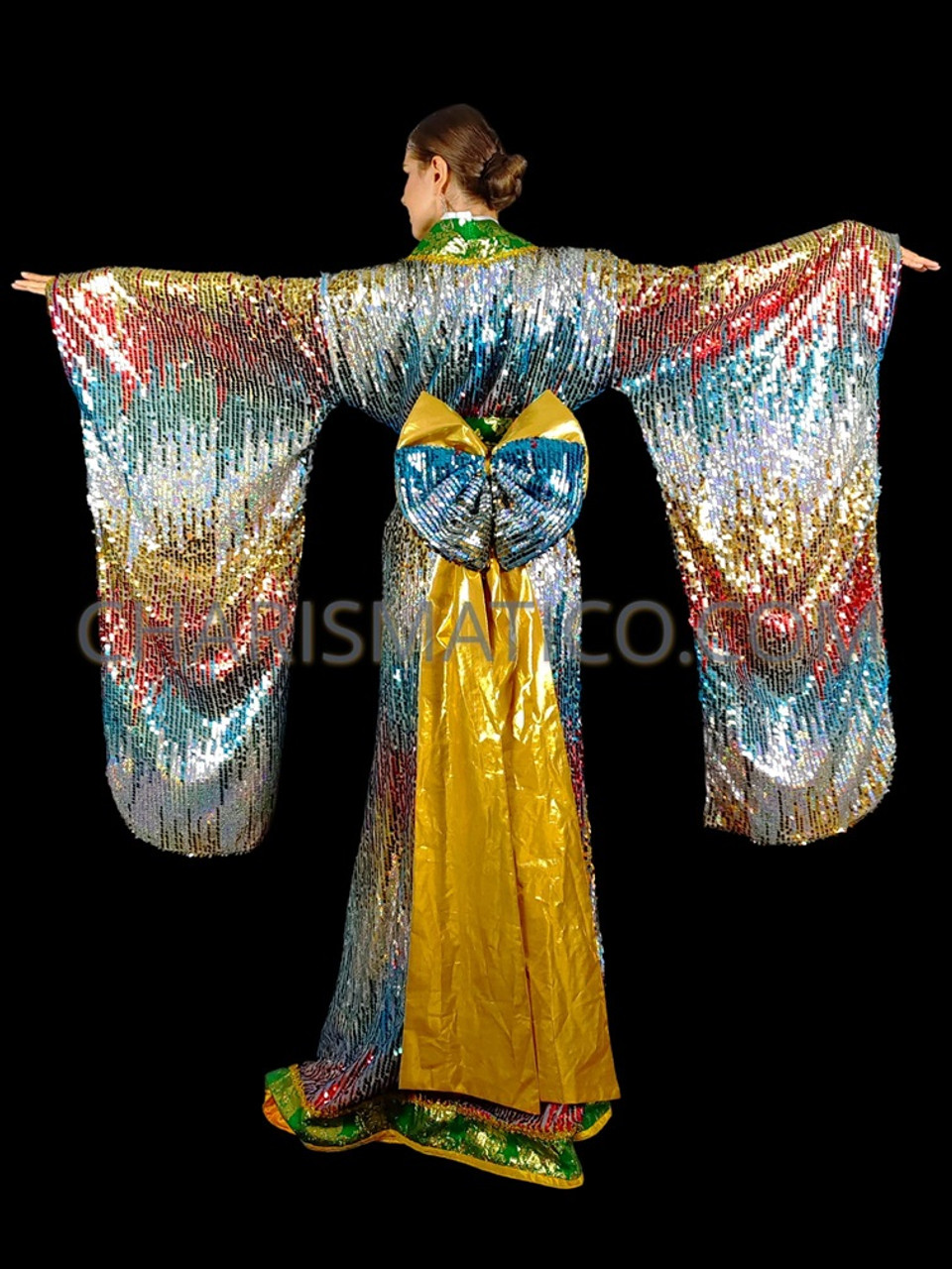 【専用ページ】Cullt KIMONO GOWN KAIKO Kimono dress gown and string belt upcycled from Japanese