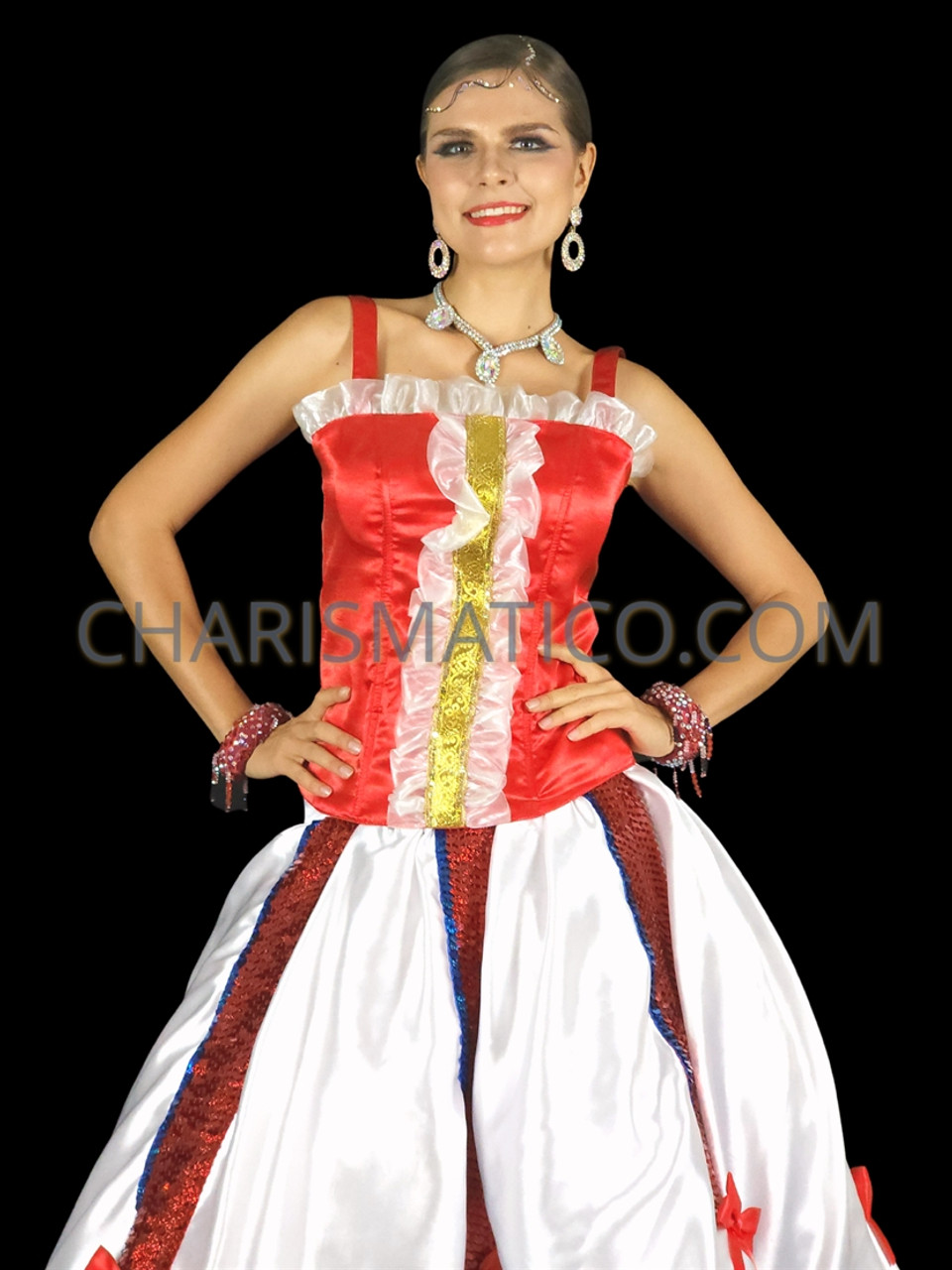 Cancan Dress with Organza Fabuloso Ruffled Under Skirt