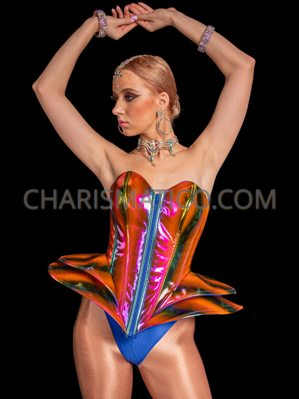 https://cdn11.bigcommerce.com/s-07991/images/stencil/1280x1280/products/7077/78760/BL1424-_Rainbow_Metallic_Vinyl_Lady_Gaga_Futuristic_Red_Corset_2__18635.1693902781.jpg?c=2