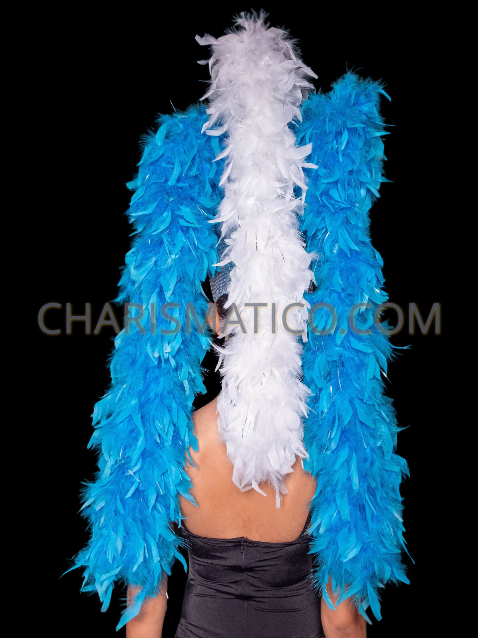 Mardi Gras Creations White Solid Color Feather Boas - Individual