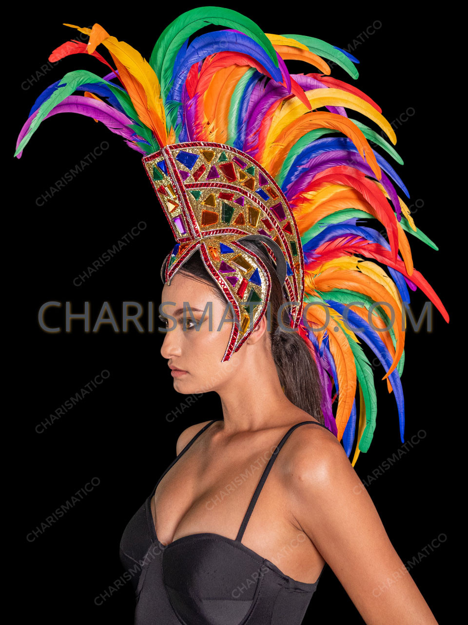 feather carnival headpiece