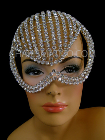 Swarovski Crystal Eye Hole Mask