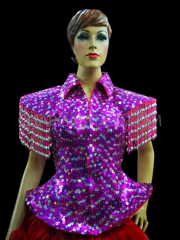 Fuchsia Sequin Drag Queen Diva Jacket
