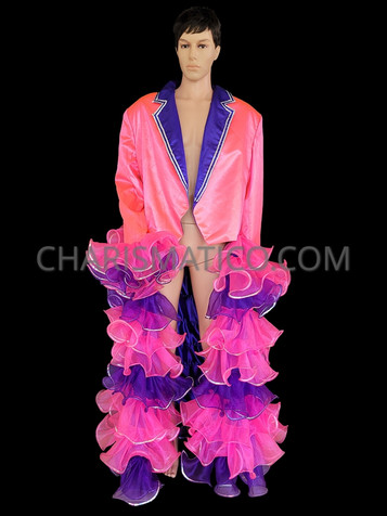 Performance Unisex Fuchsia Purple Jacket Coat