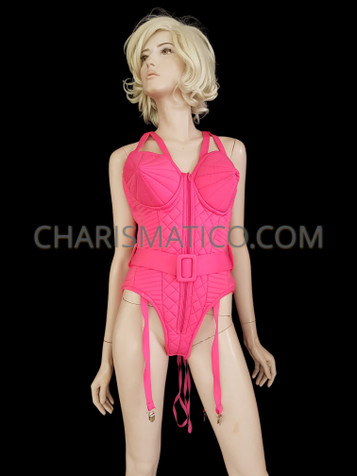 Madonna’s Cone Bra Spiky Cyclone Boobs Burlesque Bodysuit