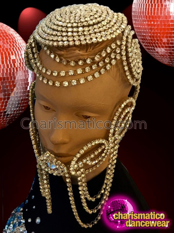 Extravagant Elaborate Crystallized Shining Mask