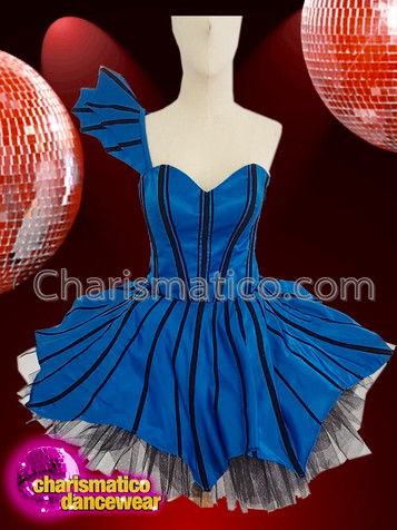 Amazing Stunning Royal Blue Dolly Diva Dress