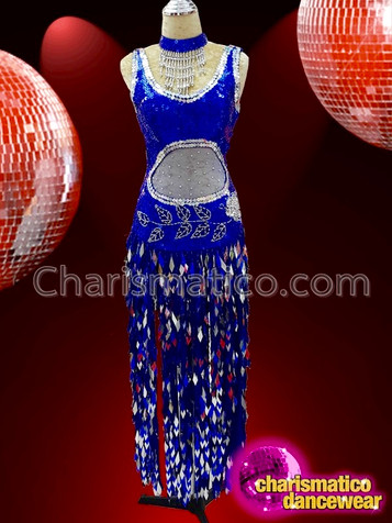 Dazzling Charming Elegant Royal Blue Sequin Dress