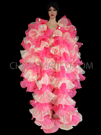 Pink And Cream Colored Drag Queen Coat