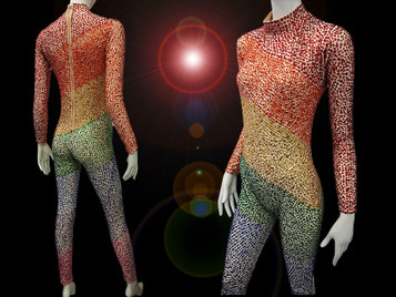 Lgbt Gay Pride Drag Queen Wonderful Rainbow Catsuit
