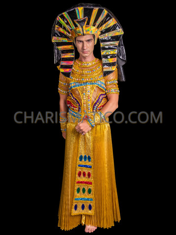 Golden Pharaoh Male Egyptian Costume Set