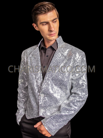Reflective Rave Silver Mirror Disco Ball Suit