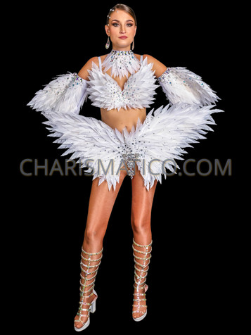 feather bralette top