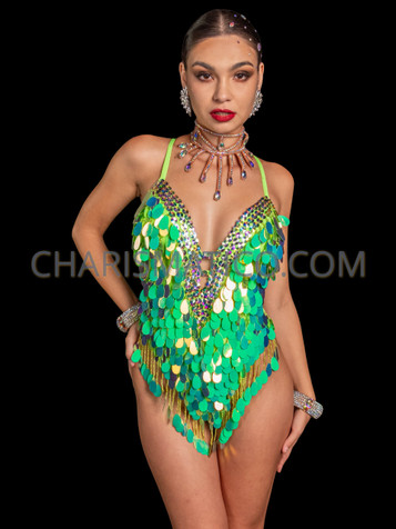 V Cut Fringes Samba Body Suit One Piece freeshipping - BrazilCarnivalShop