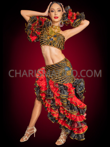 Wholesale pink belly dance set And Dazzling Stage-Ready Apparel