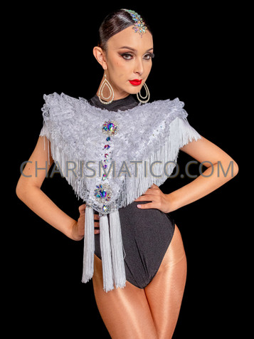 White Victoria Lace Collar with Tassels