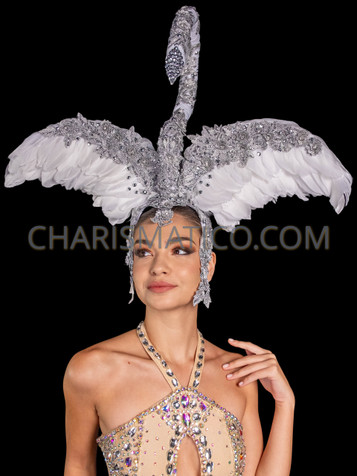 Enchanted White Swan Inspired Diva’s Headdress